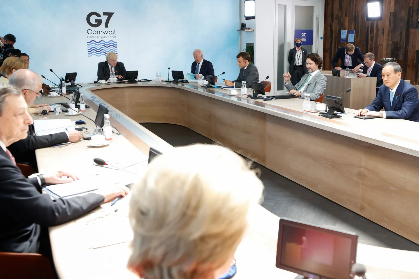 G7 liidrid tippkohtumisel Inglismaal.