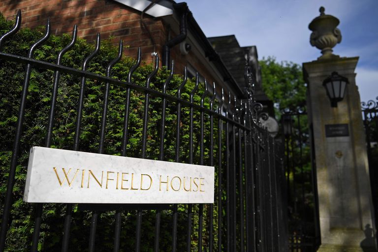 Londonis resideeruva USA suursaadiku residents Winfield House, kus Donald ja Melania Trump ööbivad