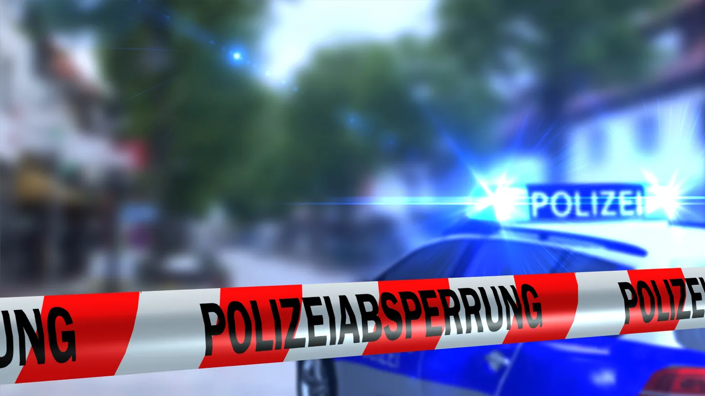 Saksa politsei, politseilint. Pilt on illustreeriv