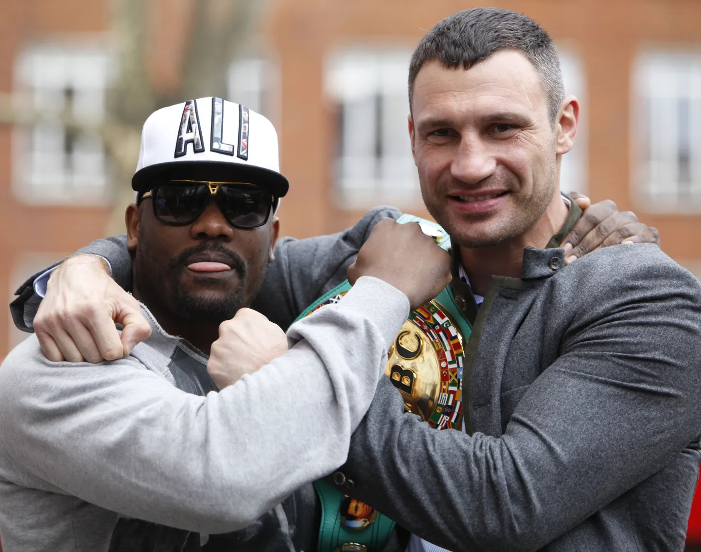 Dereck Chisora (vasakul) ja Vitali Klitško.