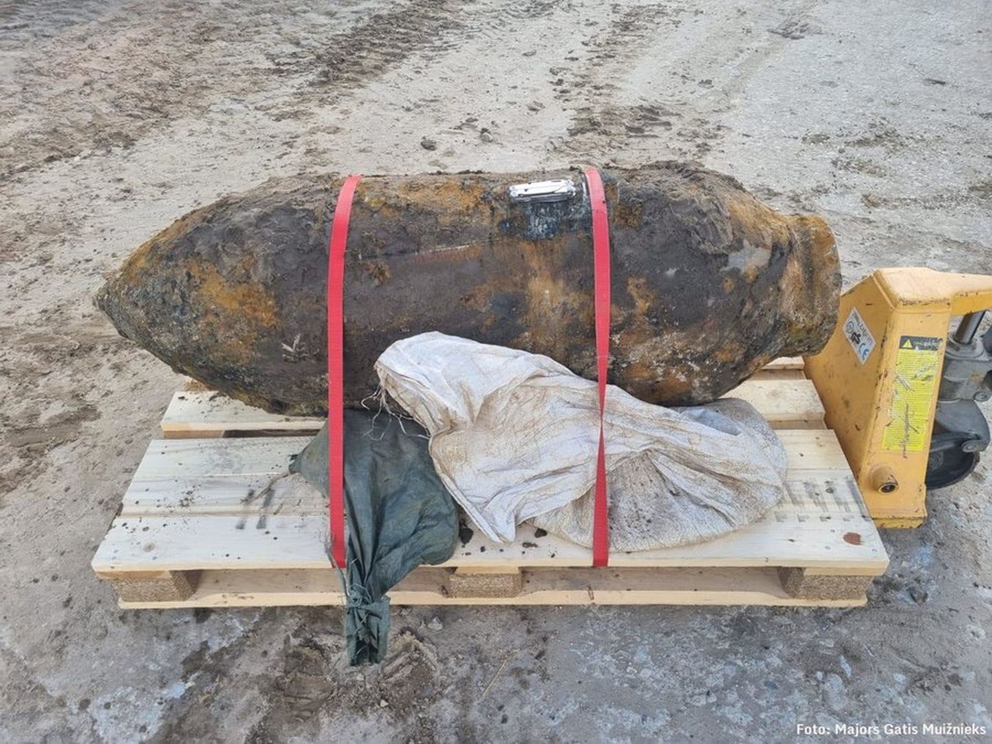 В Румбуле найдена неразорвавшаяся 500-килограммовая авиабомба