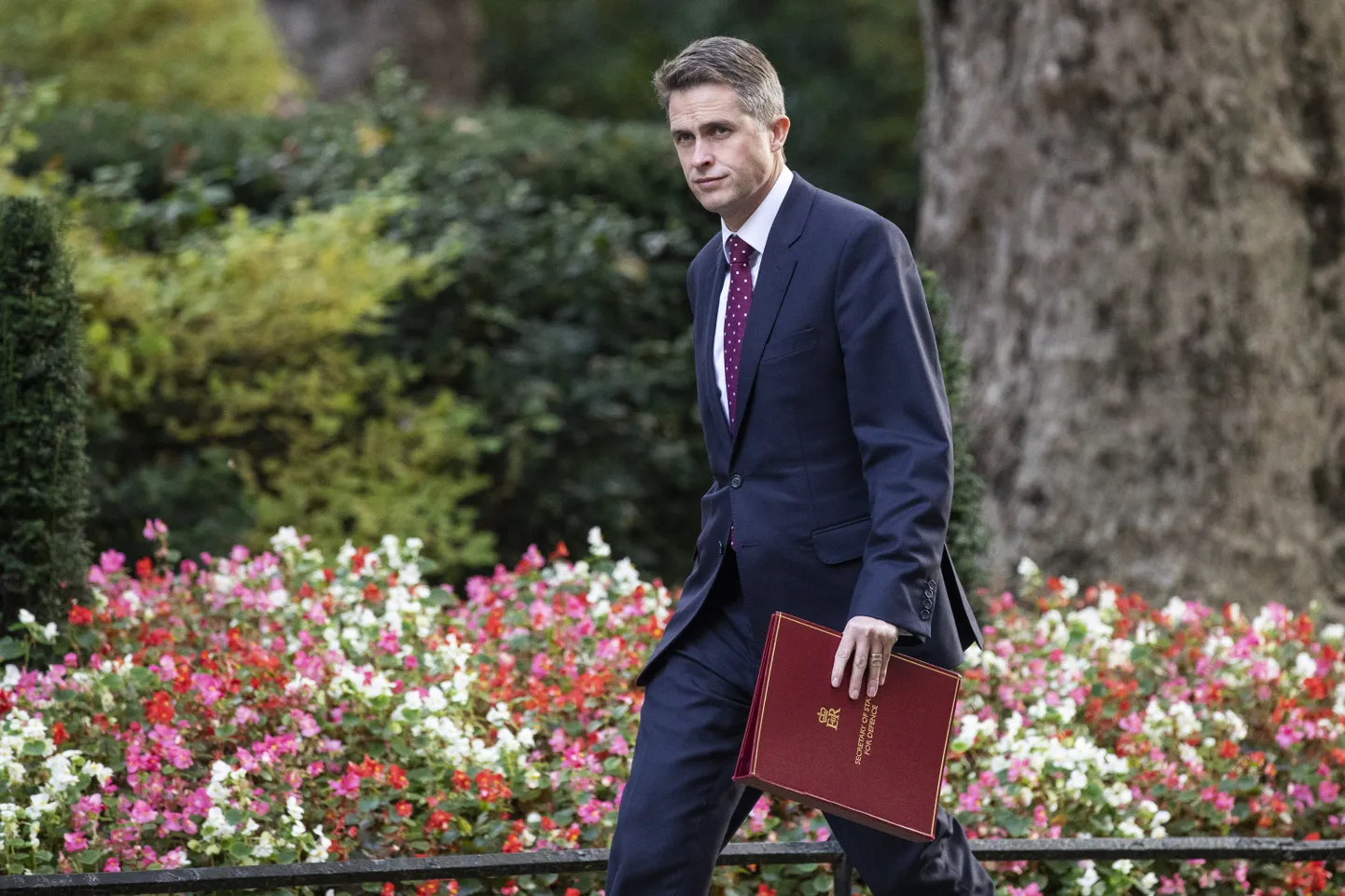 Ühendkuningriigi kaitseminister Gavin Williamson saabumas valituse nõupidamisele peaministri residentsis.