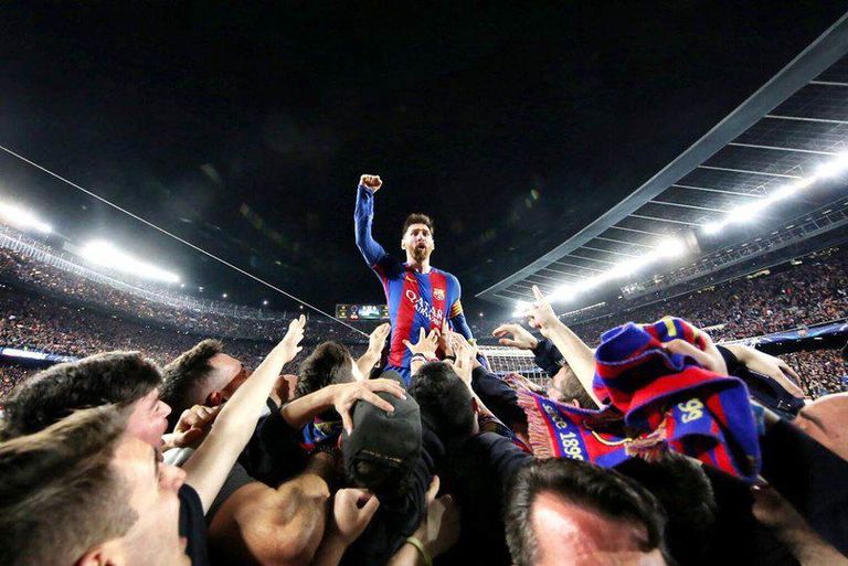 Lionel Messi, Barcelona fännide jaoks jumal.