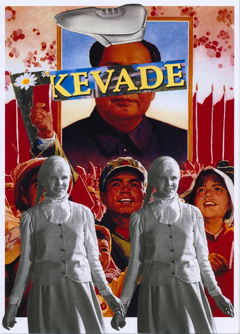 Mao Zedong, Hiina pioneerid ja Raja Teele kohtuvad Kaire Nurga kollaažil ootamatus olukorras.