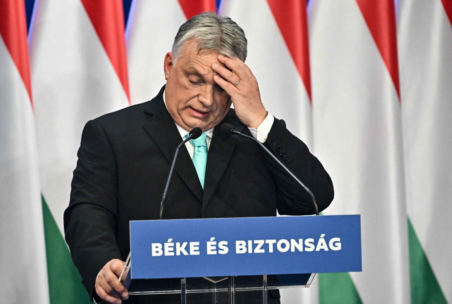 Ungari peaminister Viktor Orbán Budapestis 18. veebruar 2023.
