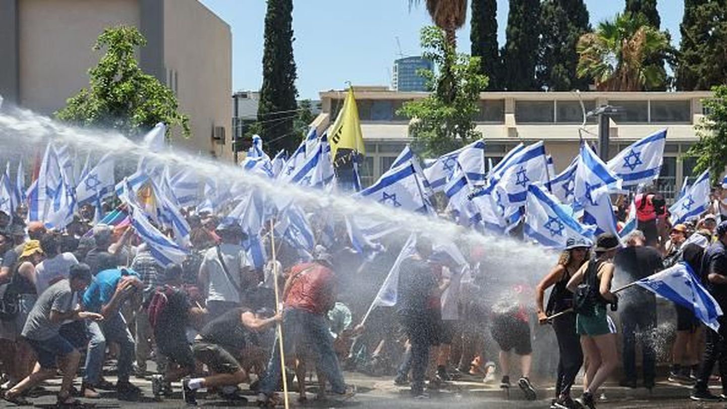 Массовые протесты против судебной реформы в Израиле.