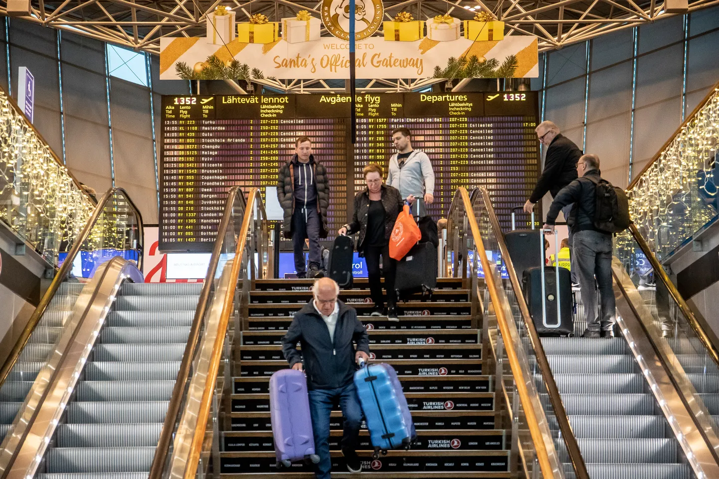 Helsingi Vantaa lennujaam postitöötajate streigi ajal eelmise aasta novembris.