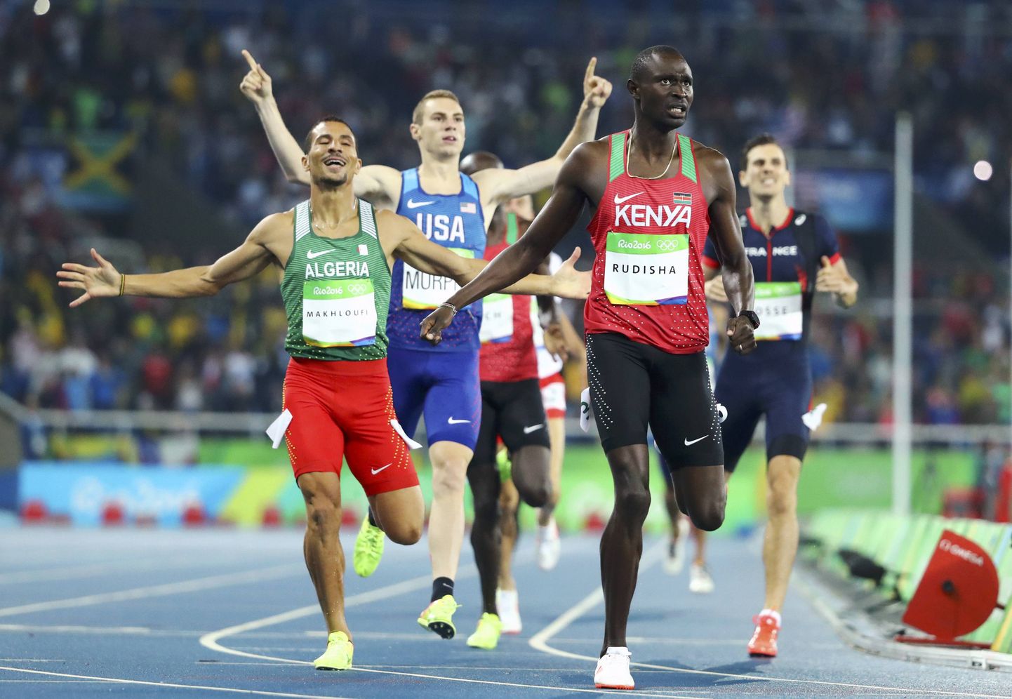 2016. aasta Rio olümpiamängude 800 m jooksu finaal, mille võitis keenlane David Rudisha.