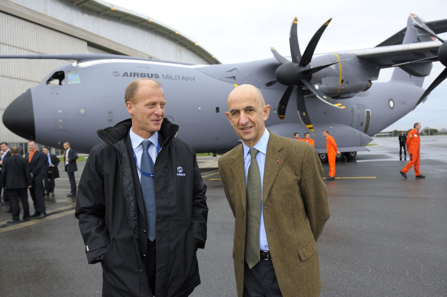 EADSi juht Louis Gallois (vasakul) ja Airbusi juht Thomas Enders.