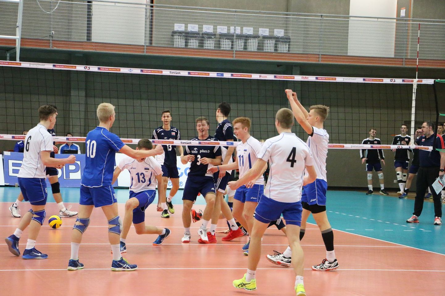 Eesti U19 koondise noormehed.