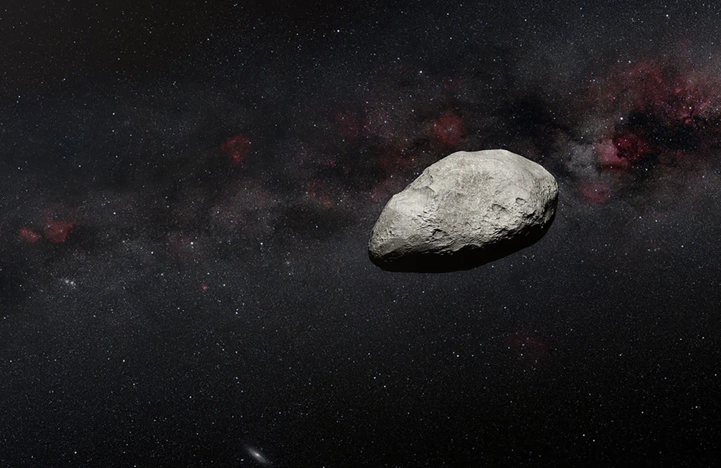 Kunstniku nägemus äsja avastatud asteroidist