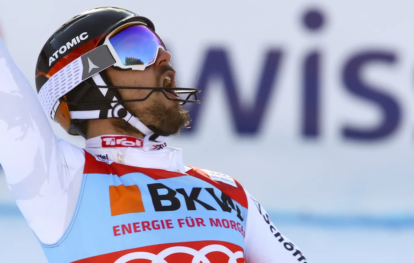 Marcel Hirscher on slaalomirajal pidurdamatu.
