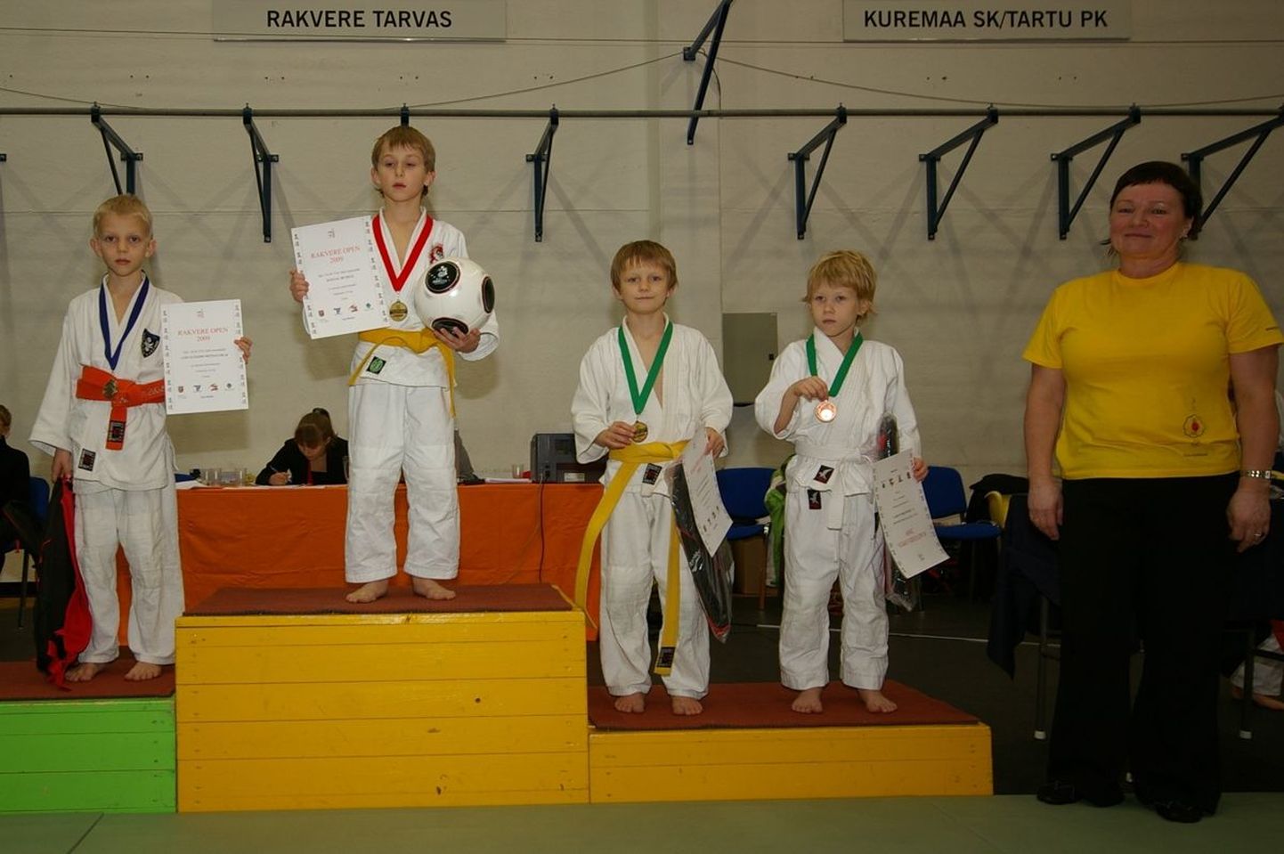 Parim kohalik judoka oli Madis Lehar Metsallik (vasakul), kes sai Kostas Butkase järel teise koha.