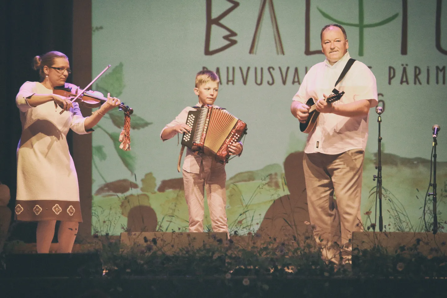 Perekond Sildoja pärimuspeol Baltica 2016.