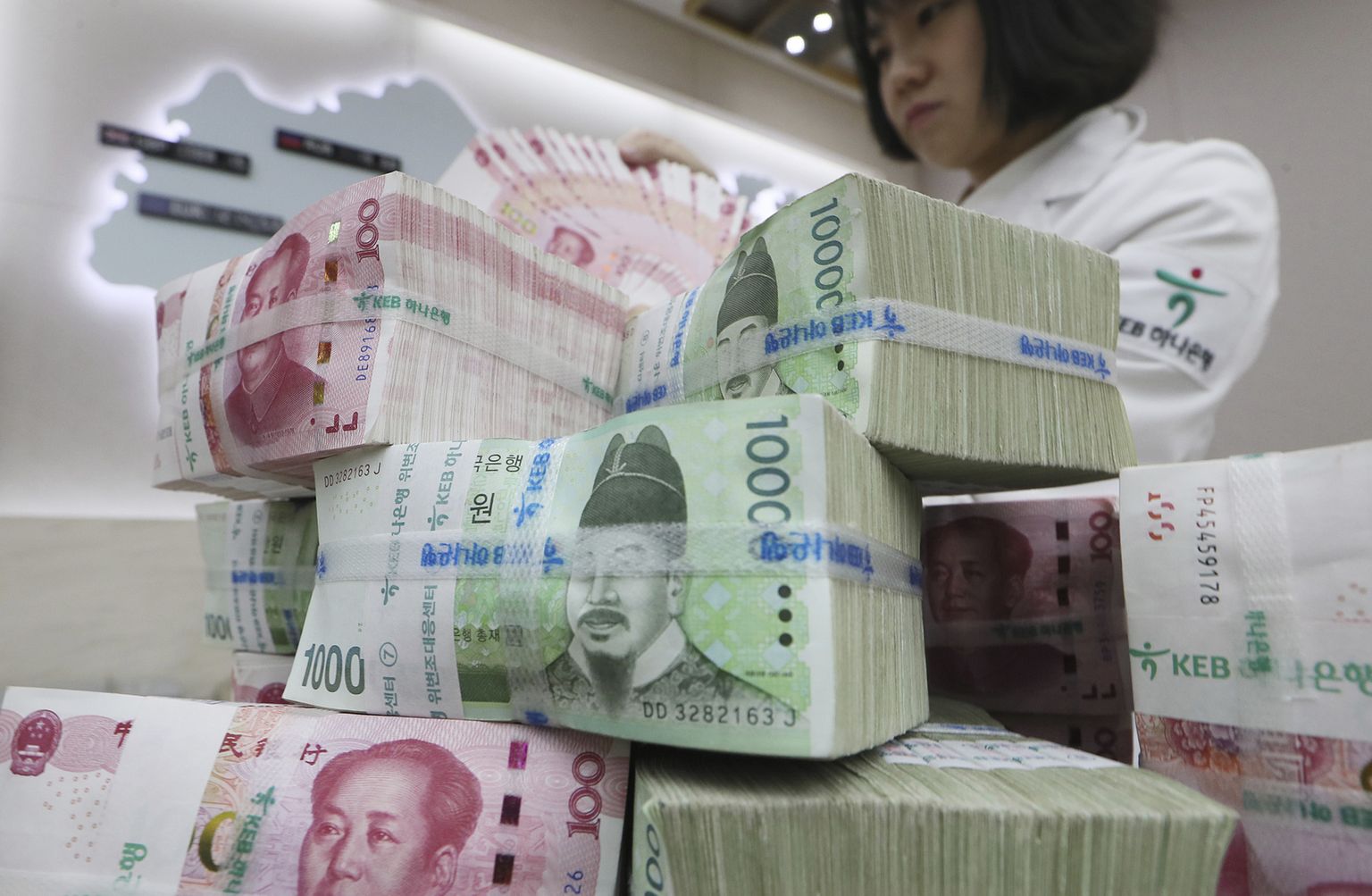 Lõuna-Korea ja Hiina rahad