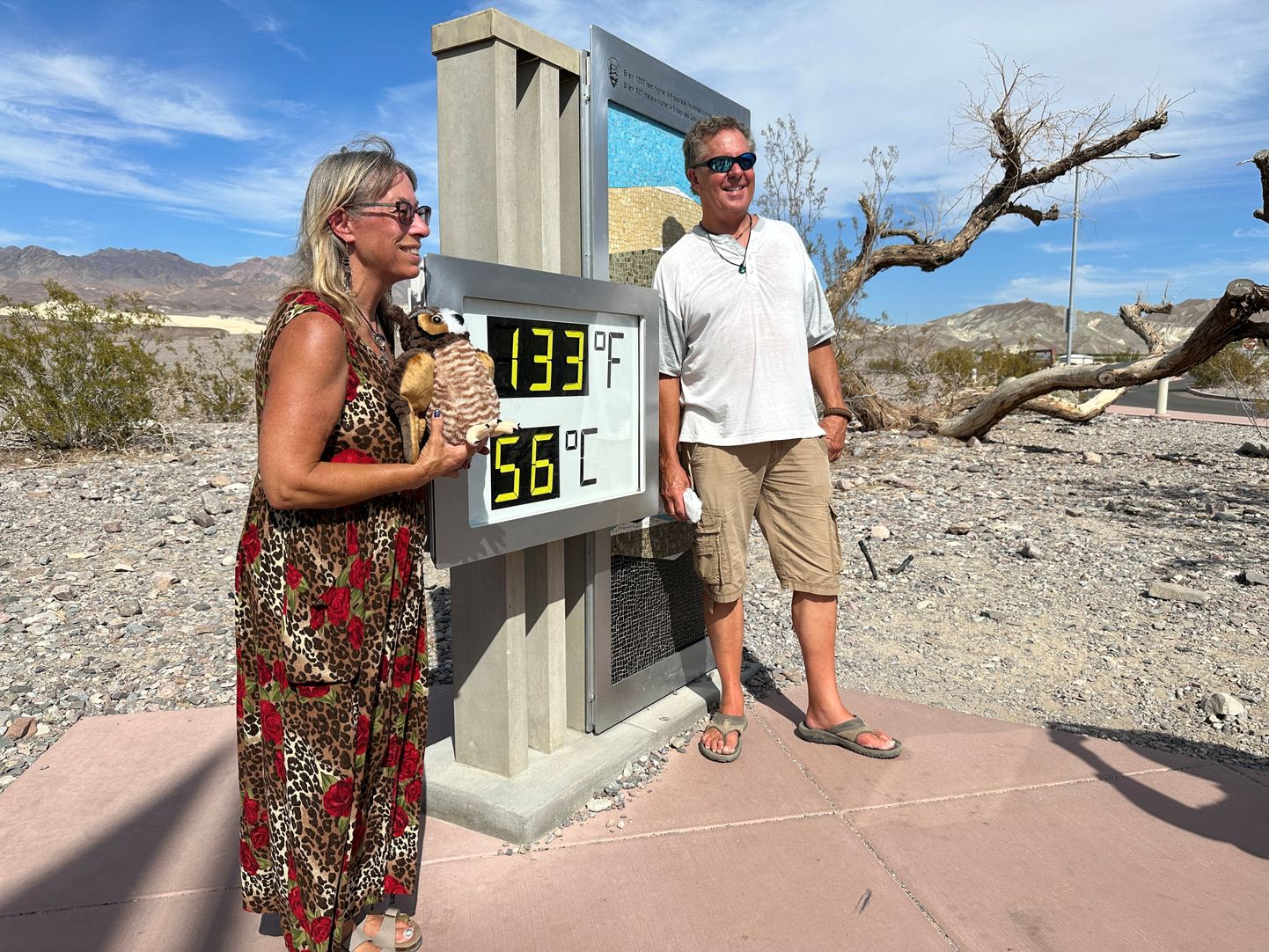 USA California Surmaorus kerkis õhutemperatuur mõneks ajaks +56 kraadini