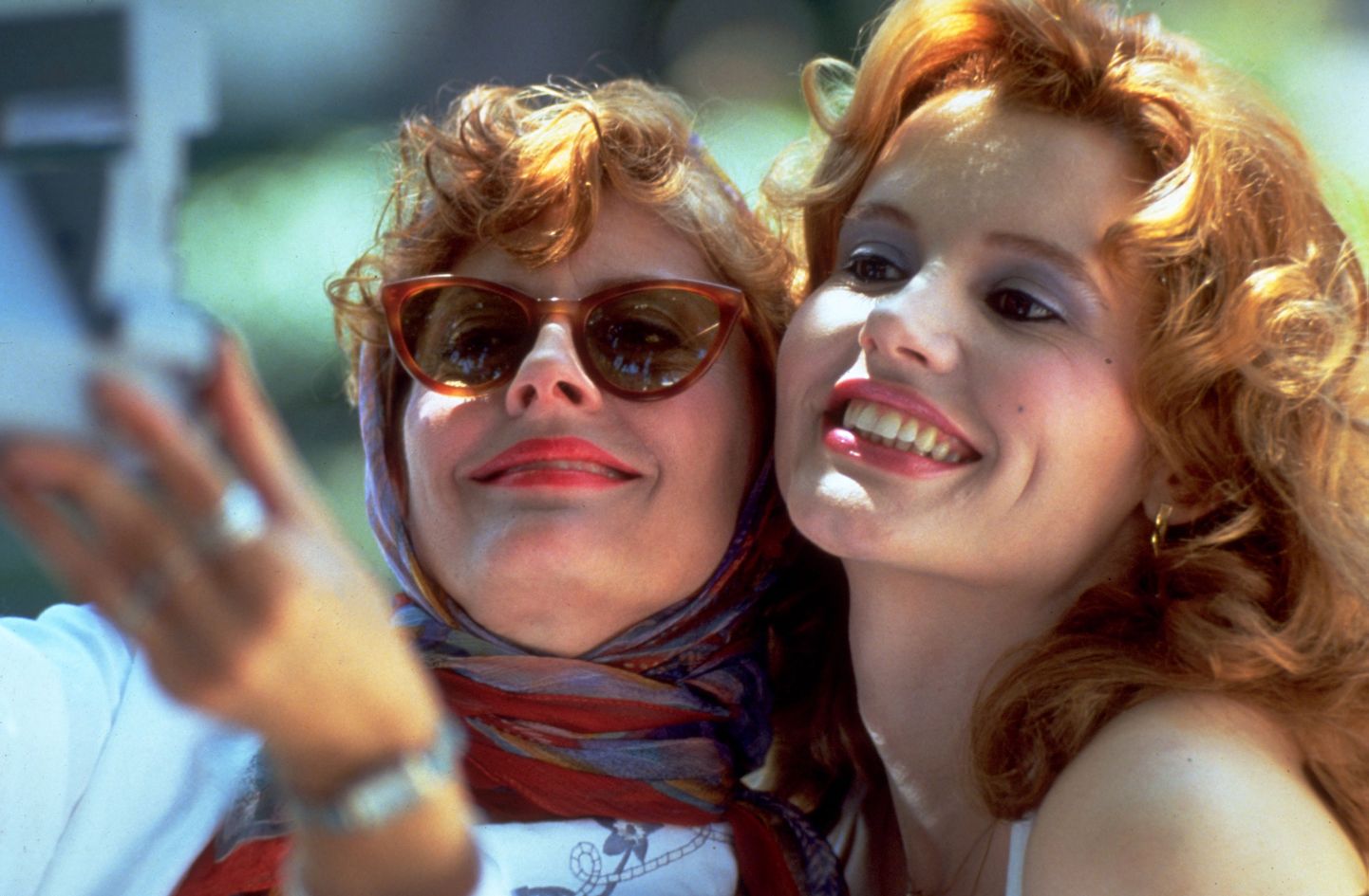 "Thelma & Louise" (1991) Louise'i osas Susan Sarandon (vasakul), Thelma rollis Geena Davis