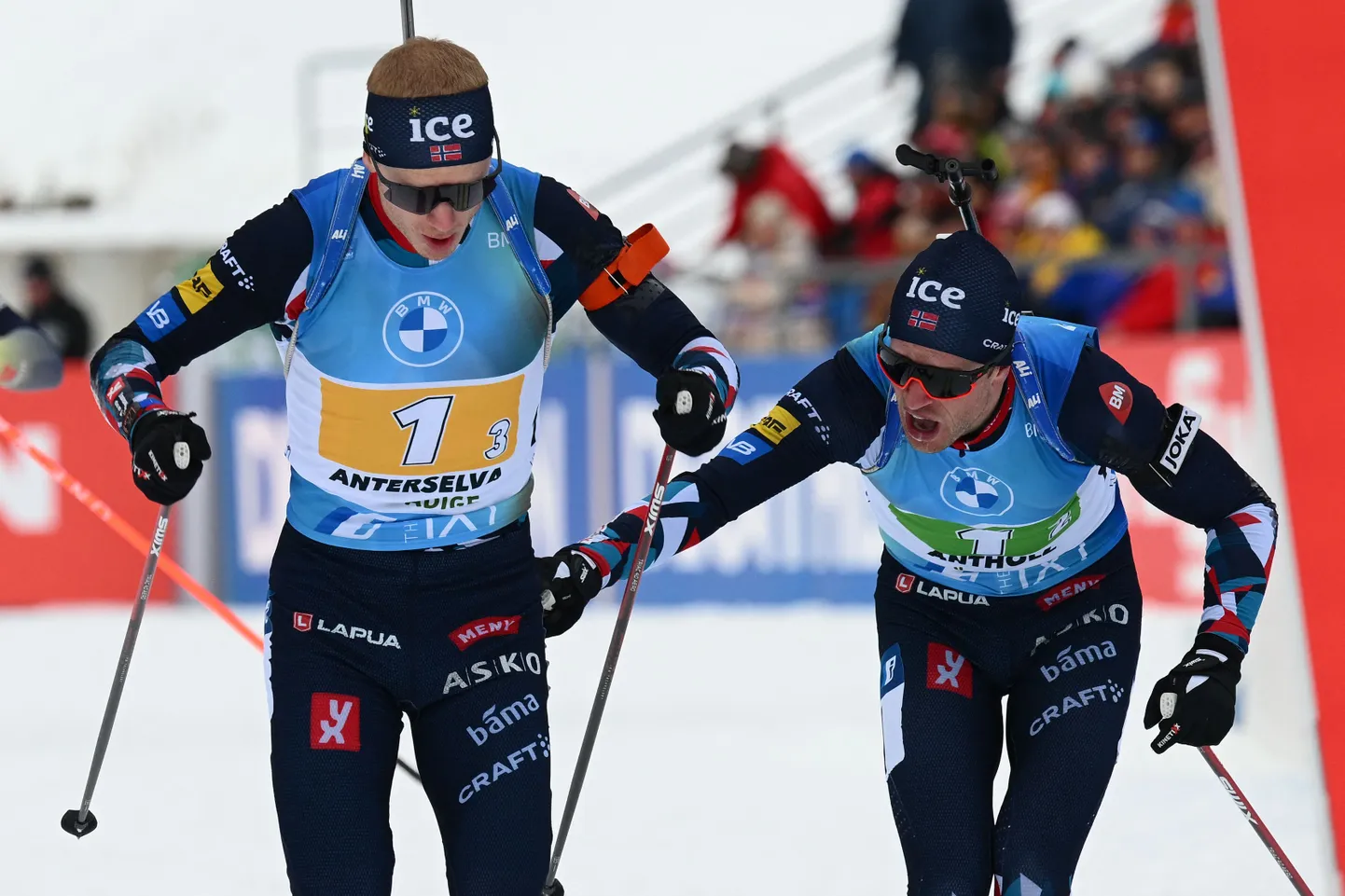 Johannes Thingnes Bö (vasakul) ja Tarjei Bö.