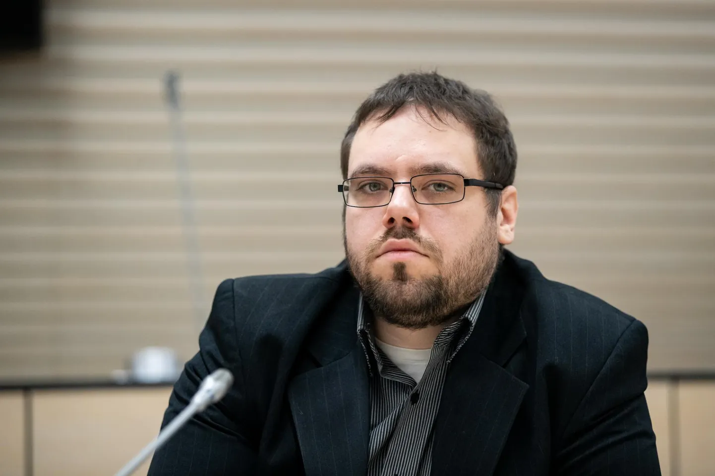 Карель Шмутов восьмого января в суде.