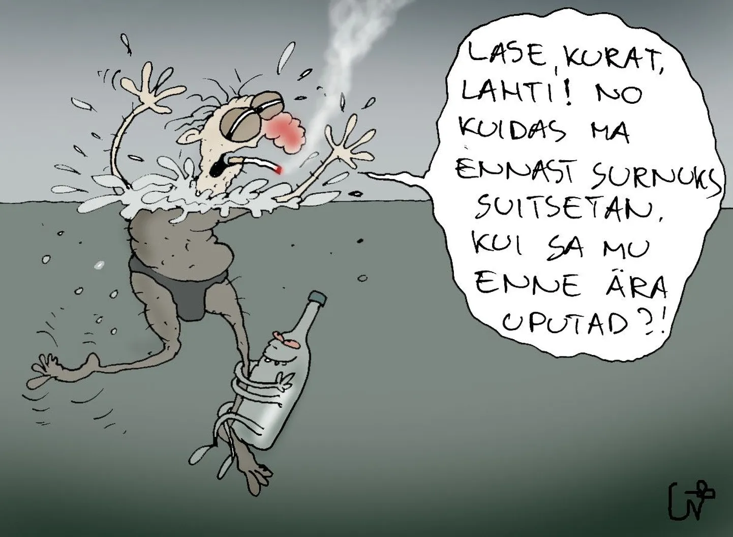 Nikotiin ja alkohol võitlevad inimelu pärast.