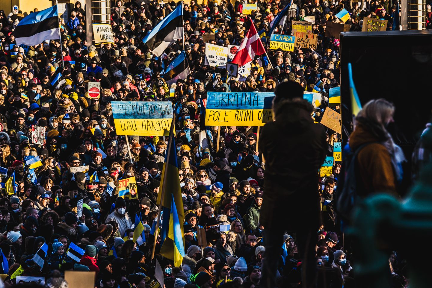 Мероприятие в поддержку Украины в Таллинне.