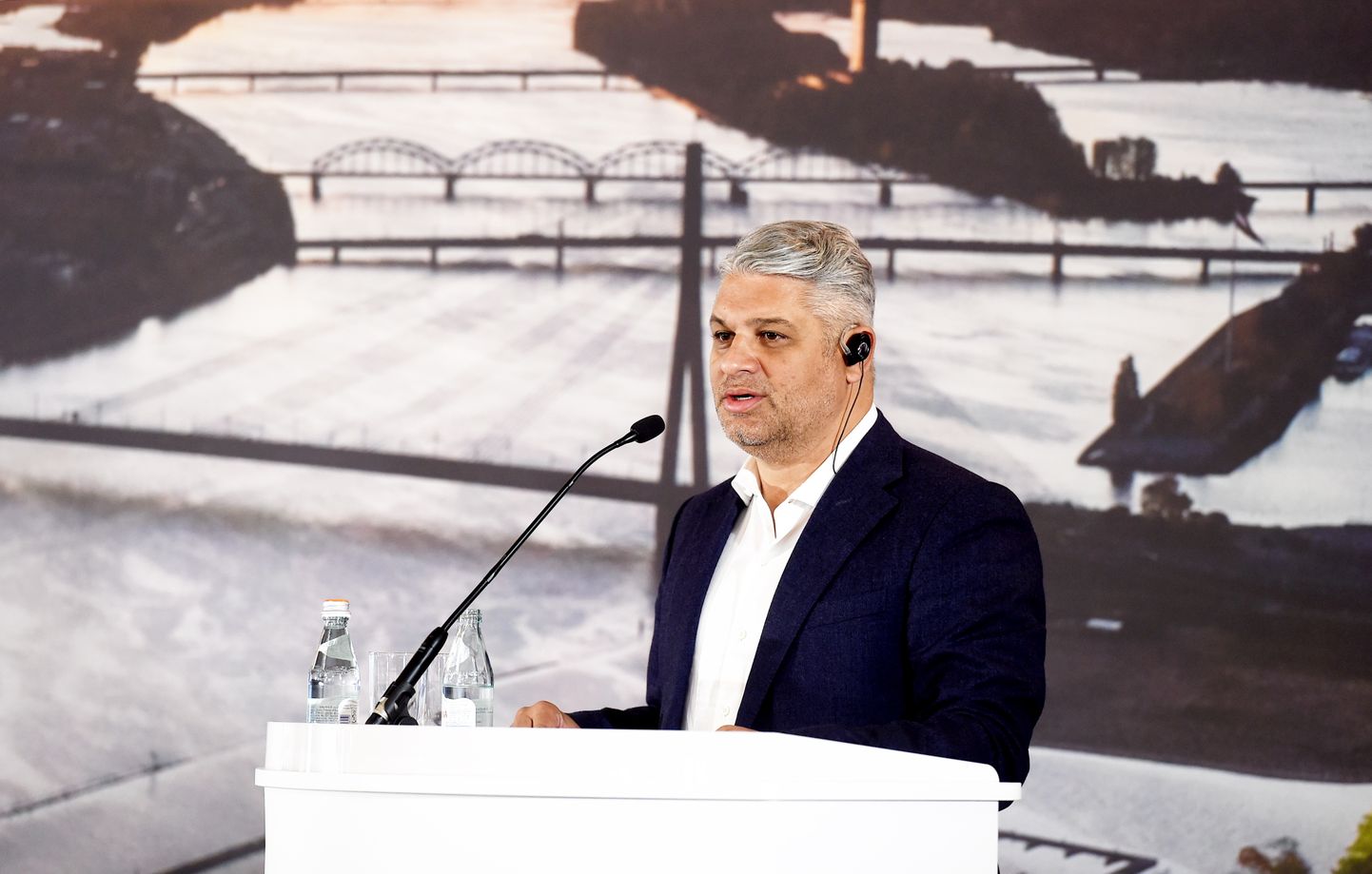 Eldars Mamedovs partijas "Saskaņa" kongresā 2018. gadā.