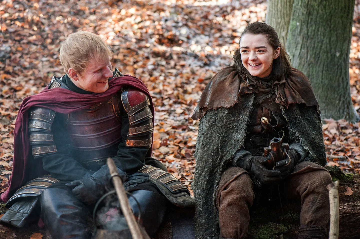 Ed Sheeran ja Maisie Williams «Troonide mängus»