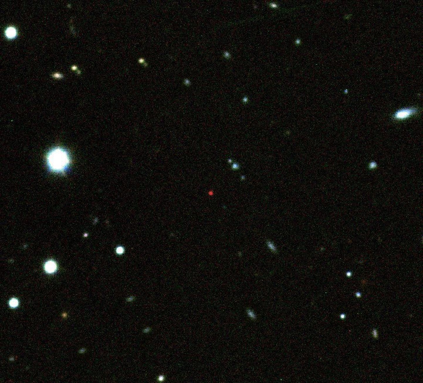 Pildi keskel olev punane täpike ongi kaugeim kosmoseobjekt.