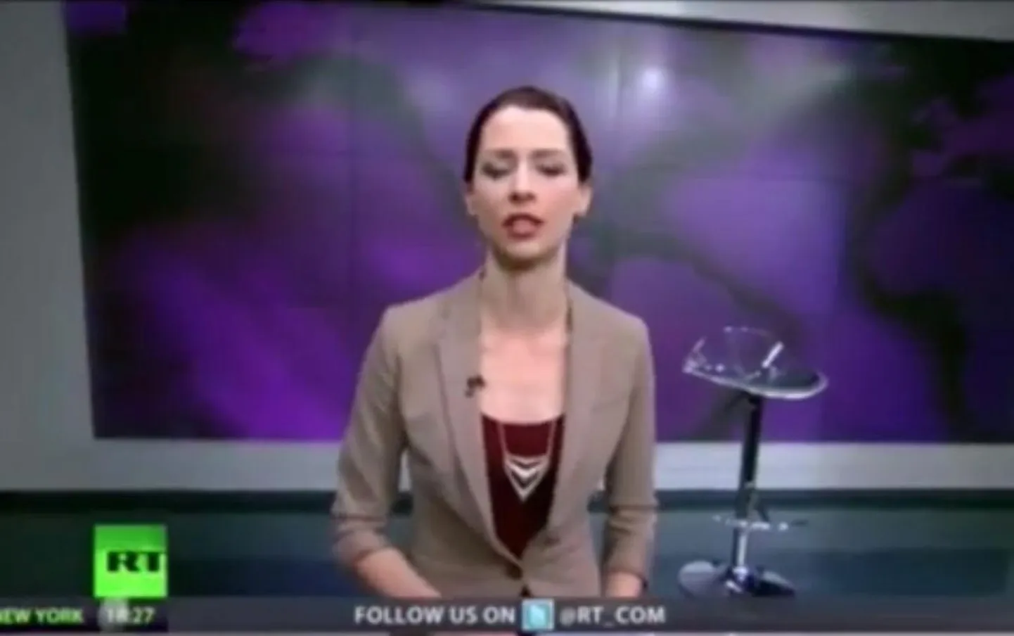 Venemaa Ukraina agressiooni kritiseerinud Russia Today saatejuht Abby Martin saadetakse Krimmi