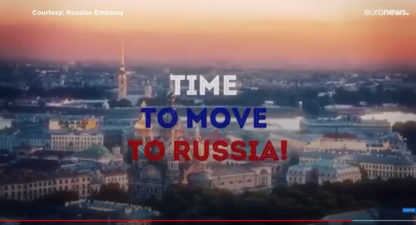 Venemaa kutsub videos «Aeg Venemaale kolida» välismaalasi sinna elama asuma