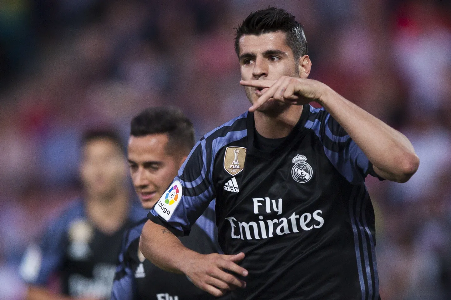 Madridi Real alistas põhimeesteta Granada, Alvaro Morata (pildil) lõi kaks väravat.