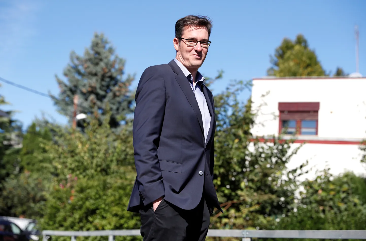 Ungari opositsiooni kandidaat Budapesti linnapeaks Gergely Karácsony sellel 18. septembrist pärineval fotol.