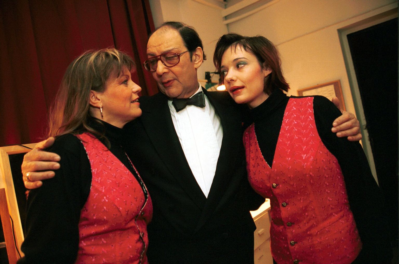 Anne Veesaar, Eino Baskin ja Marika Korolev 08. veebrauril 1997. aastal Vanalinnastuudios.
