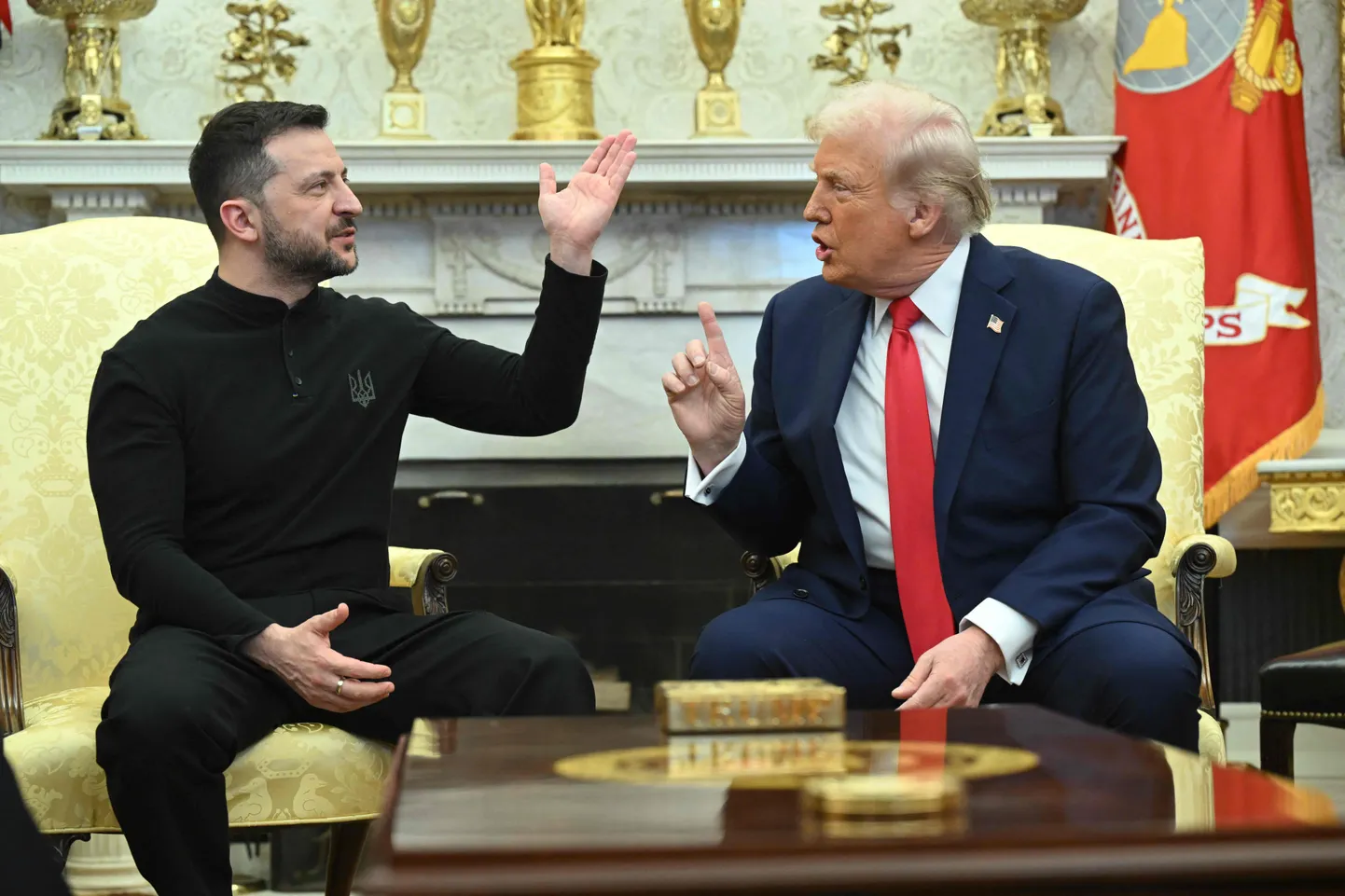 Президент Украины Владимир Зеленский и президент США Дональд Трамп