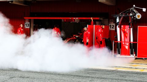 Kentsakas juhtum suitseva Ferrariga testisõidu ajal