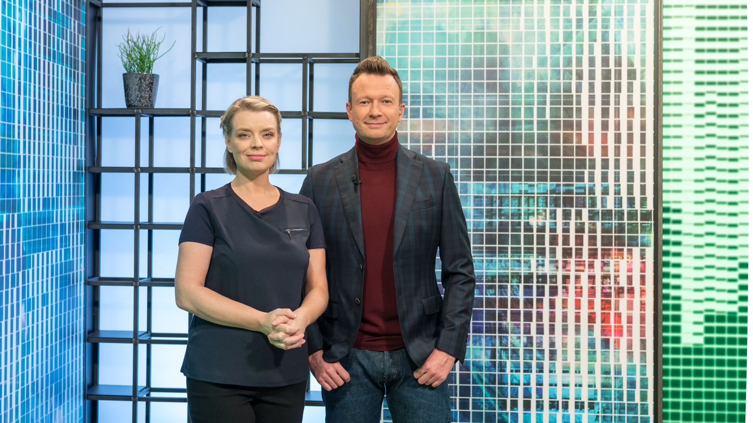 «Ringvaate» saatejuhid Grete Lõbu ja Marko Reikop 2018. aastal.