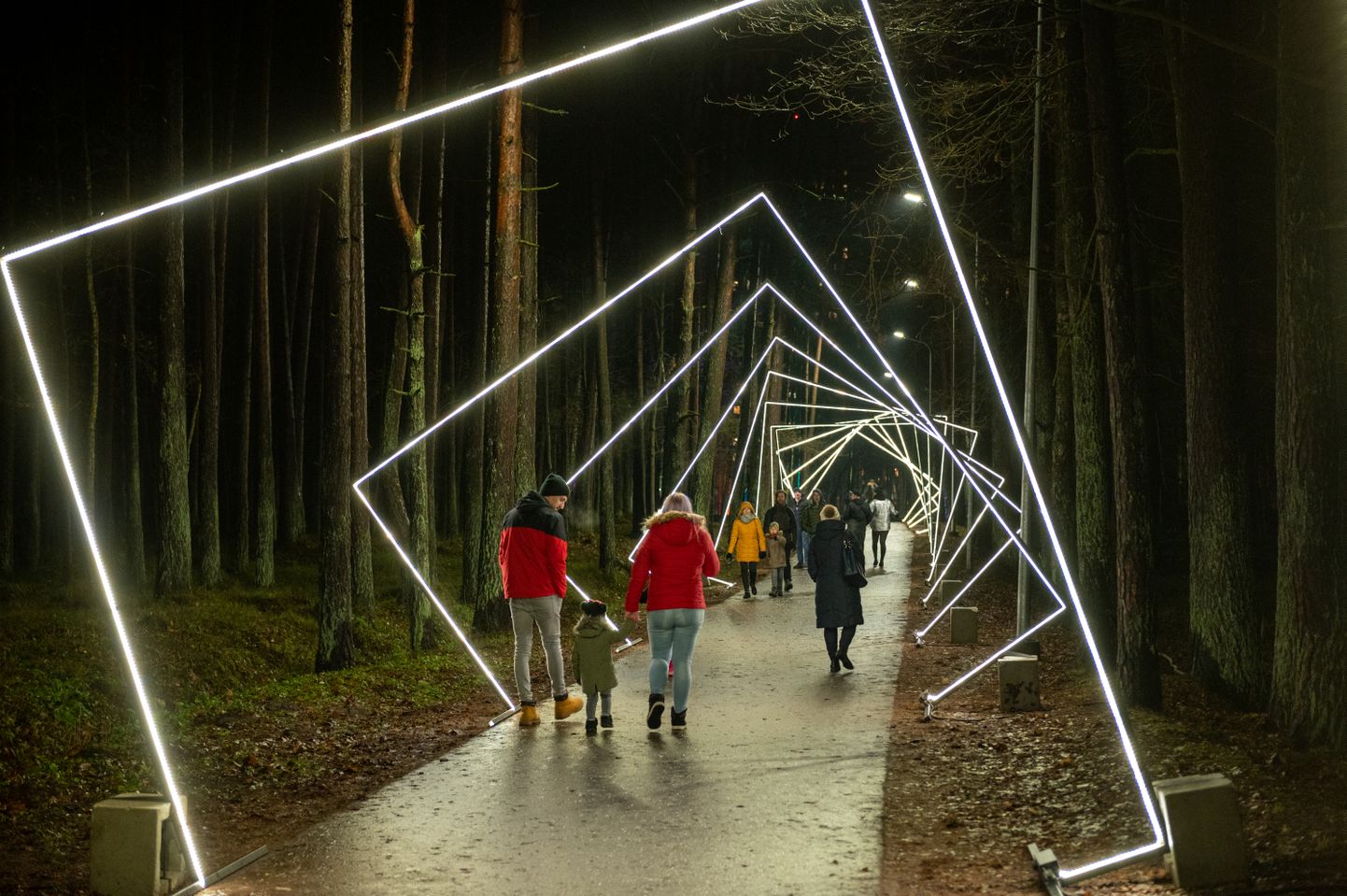Световая прогулочная тропа "В поисках чуда" в Анниньмуйжском парке