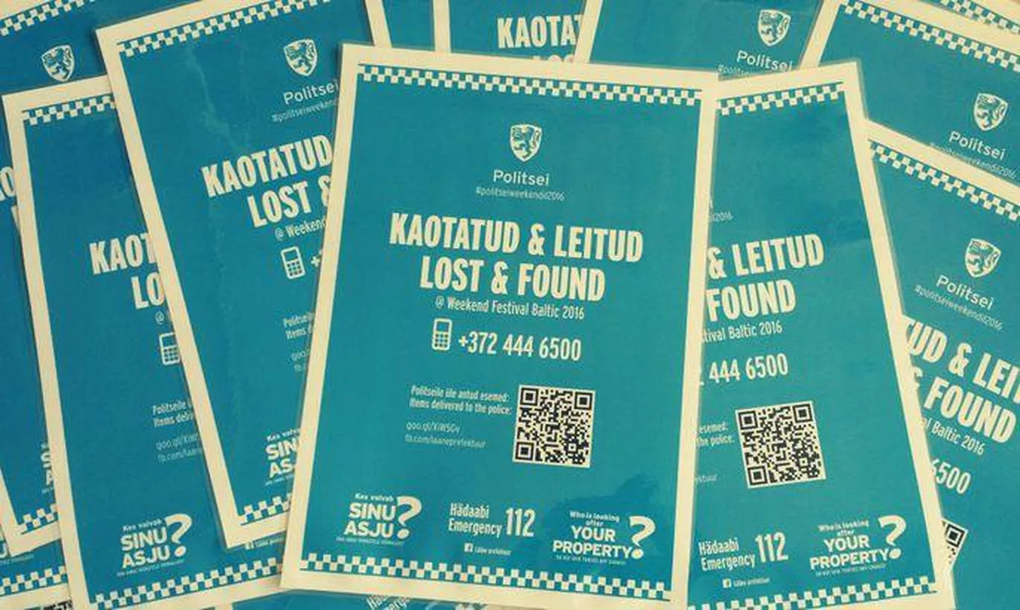 Kaotatud ja leitud esemete kohta antakse jooksvalt infot Facebooki kaudu.
