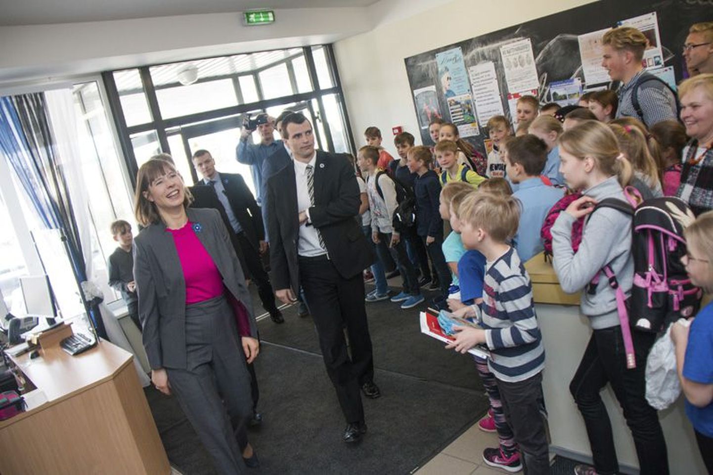 Eile keskpäeval külastas kooliperelegi ootamatult Rakvere reaalgümnaasiumi president Kersti Kaljulaid.