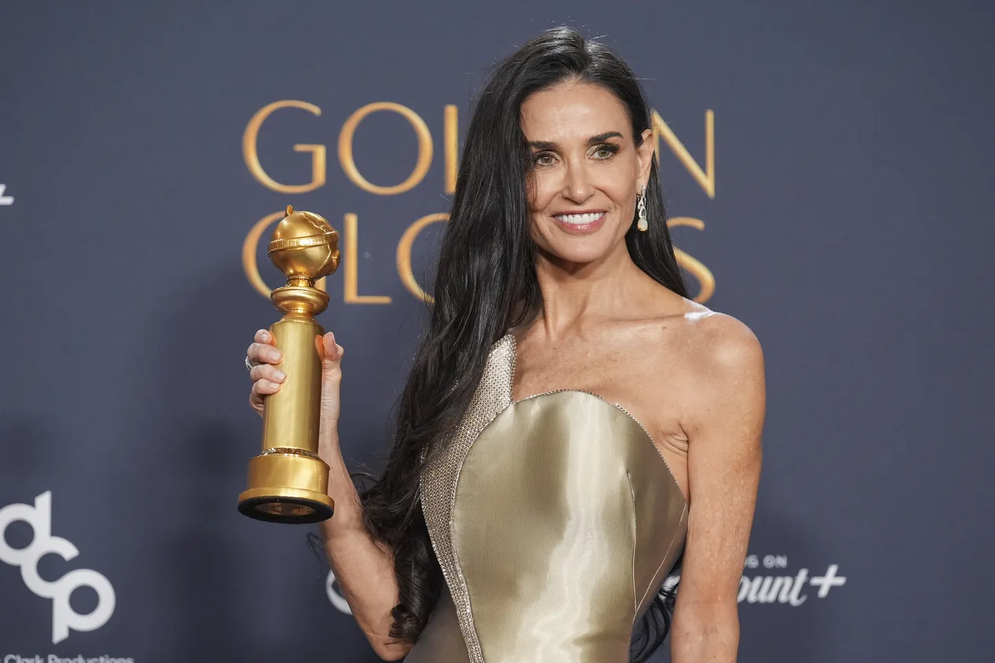 Demi Moore. 82. Kuldgloobuste jagamine 5. jaanuaril 2025.