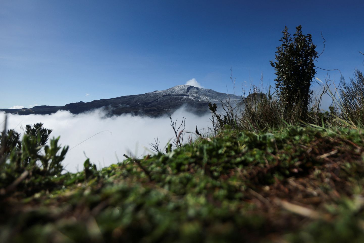 Nevado del Ruize vulkaan Colombia Andides.