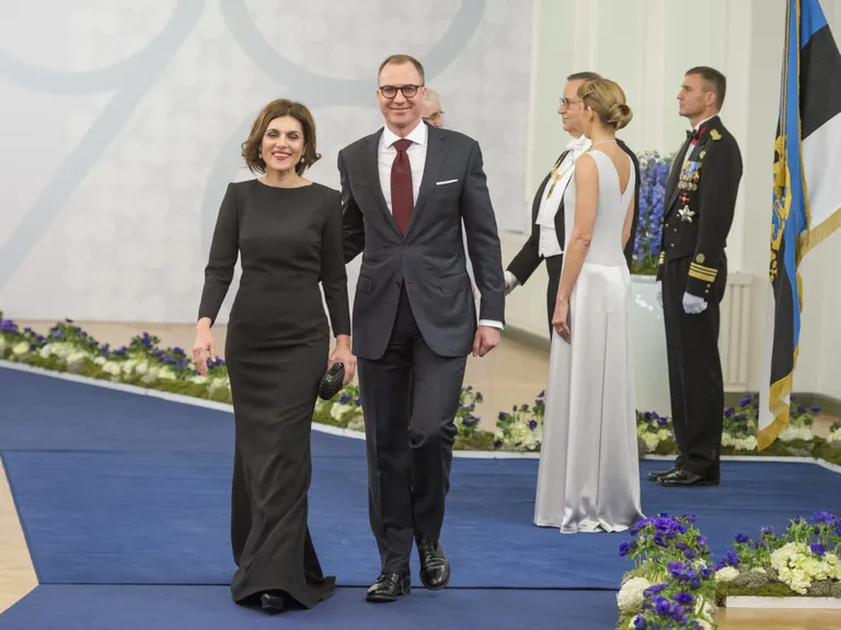 Swedbanki nõukogu juhi nõunik Lätis Irina Pigozne ja Läti riskikapitali assotsiatsiooni juht Edgars Pigoznis. Foto: Andres Putting/presidendi kantselei
