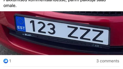 В фейсбуке устроили аукцион по продаже автомобильного знака с буквами Z