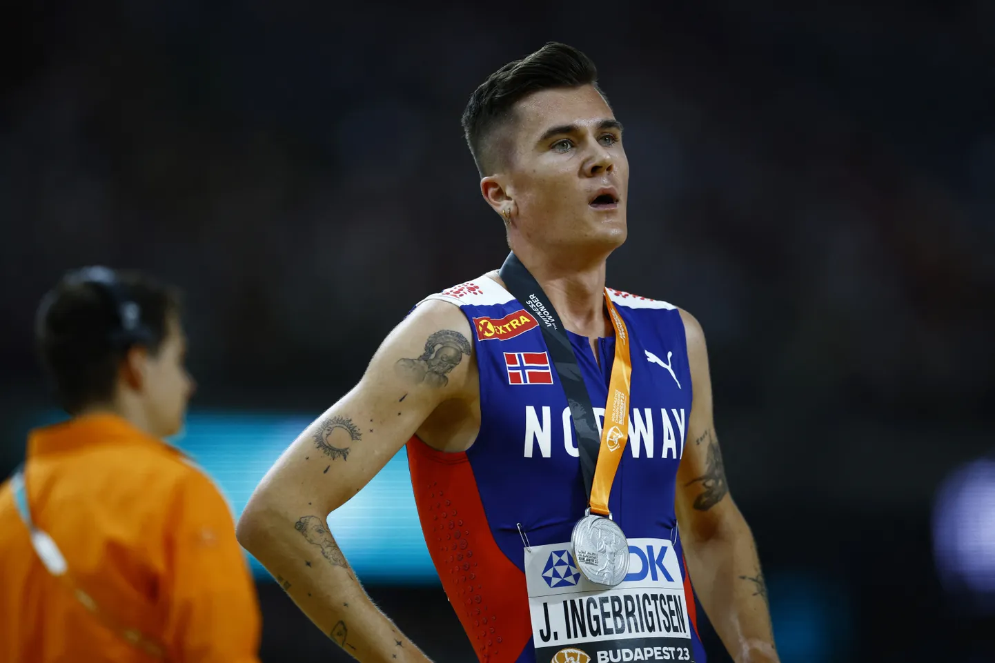 Jakob Ingebrigtsen pidi teist MMi järjest leppima 1500 meetri jooksu hõbemedaliga.