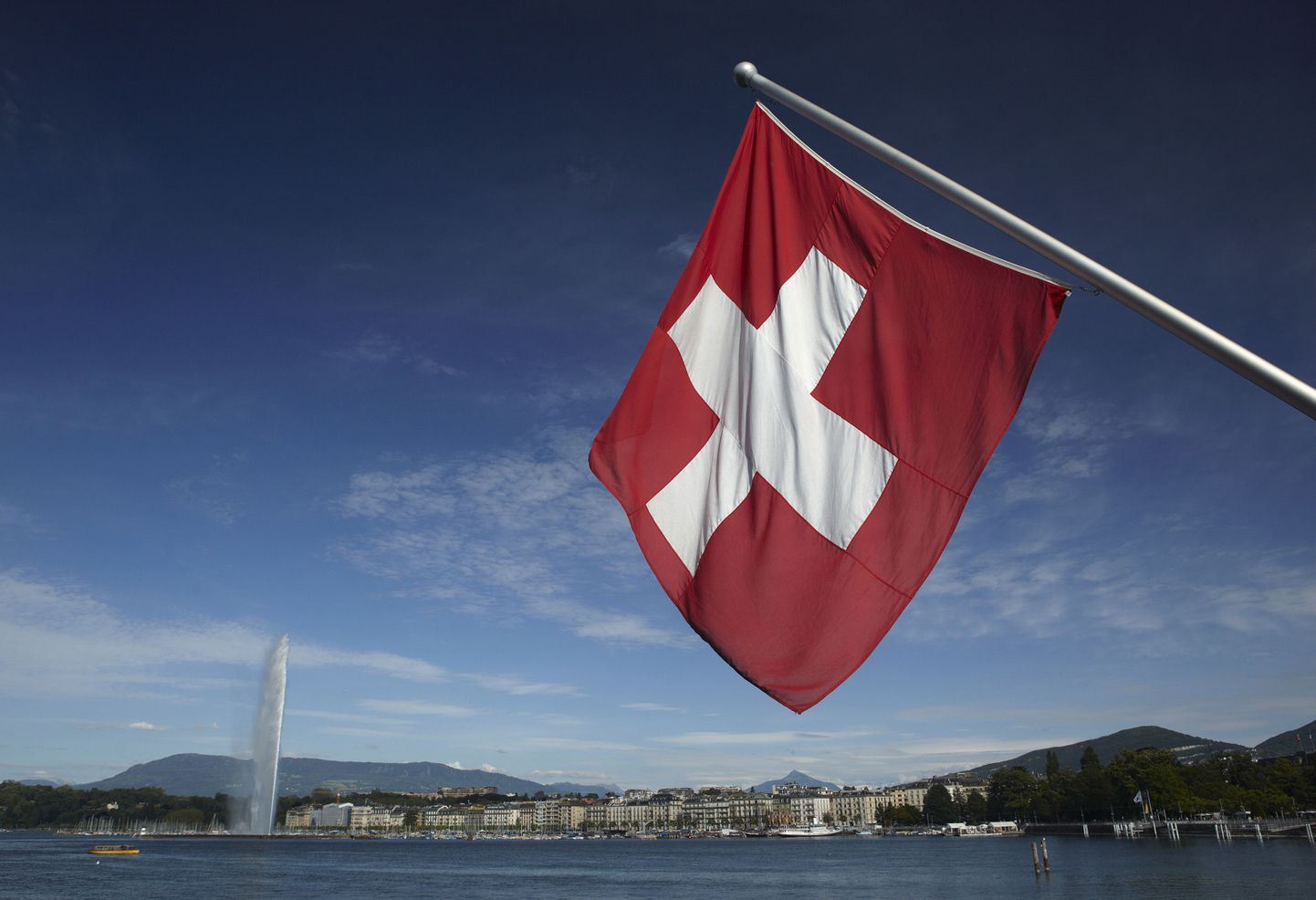 Флаг Швейцарии. Иллюстративное фото.