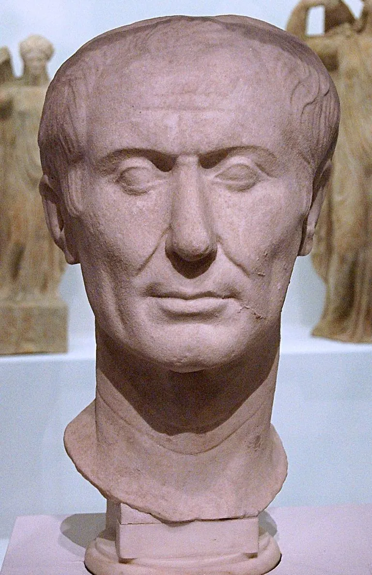 Vana-Rooma kunagisest linnast Tusculumist leitud Julius Caesari büst
