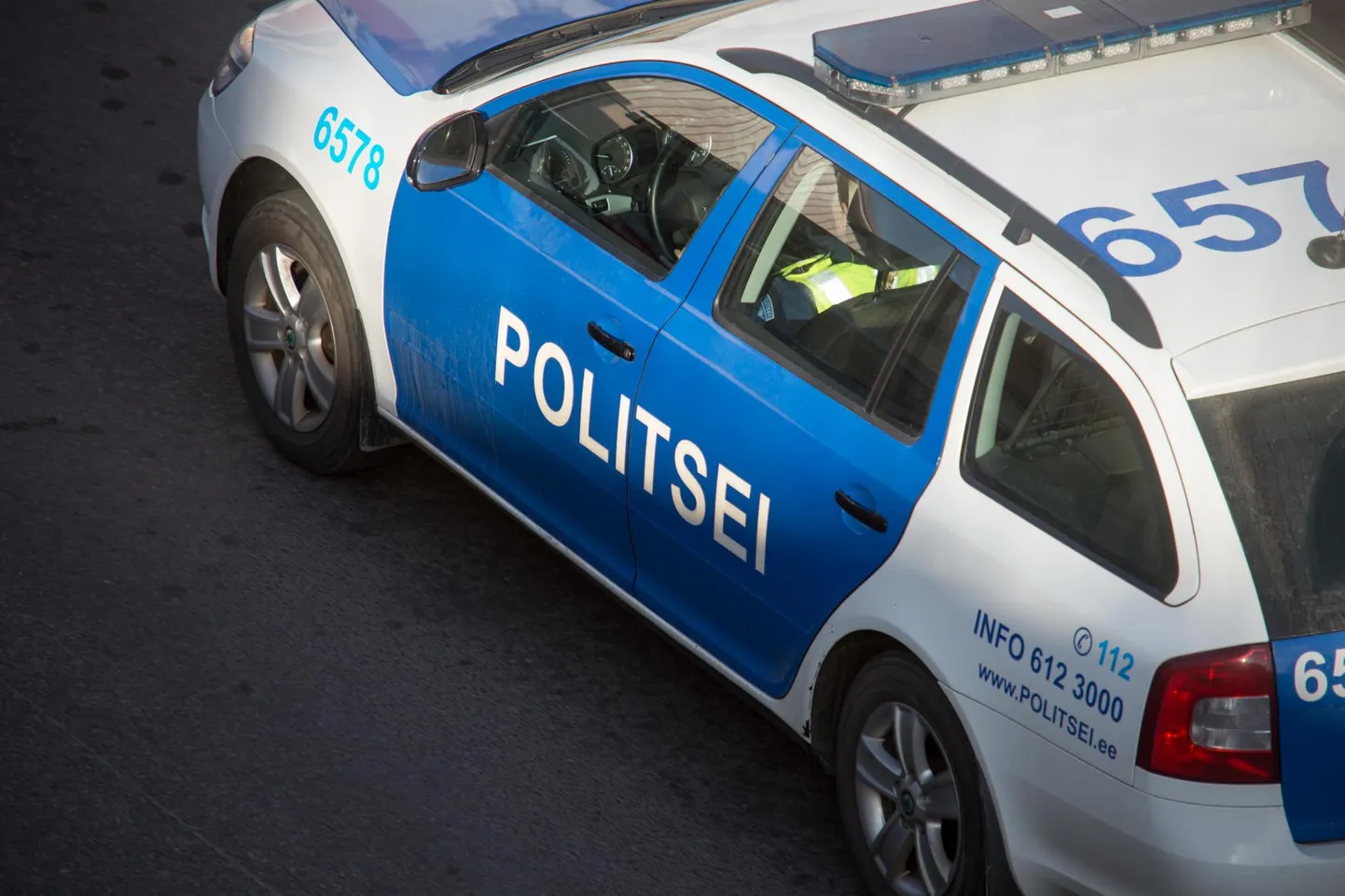 Politseiauto. Pilt on illustratiivne.