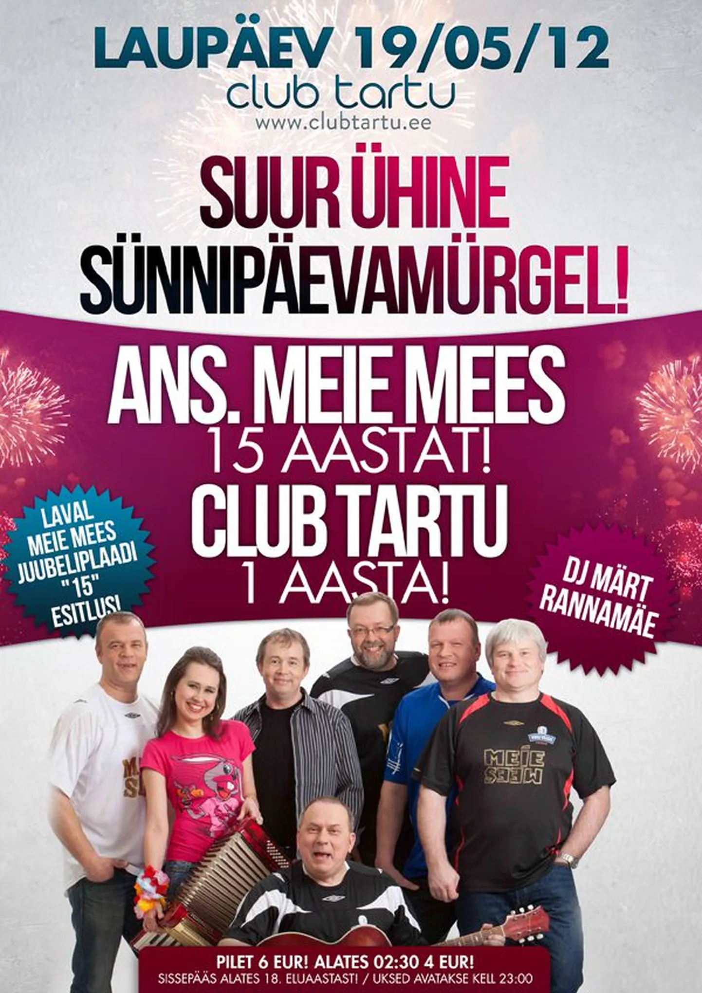 Sel laupäeval peab Club Tartu sünnipäeva