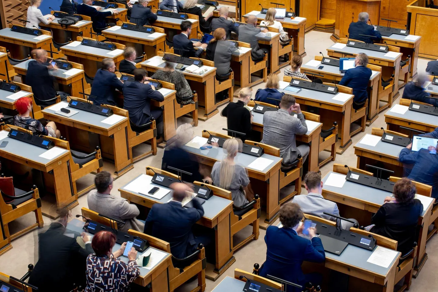 Riigikogu saal.