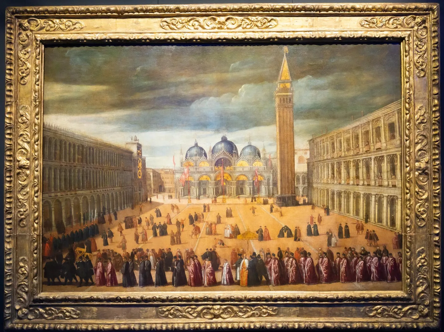 Cesare Vecellio «Rongkäik Püha Markuse väljakul» (1586), õlimaal.